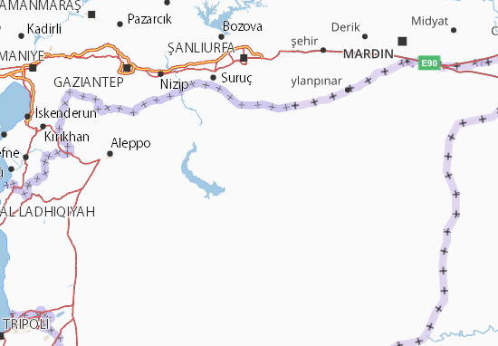 Karte Stadtplan Ar Raqqah