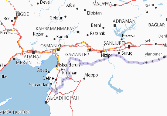 Mapa Kilis