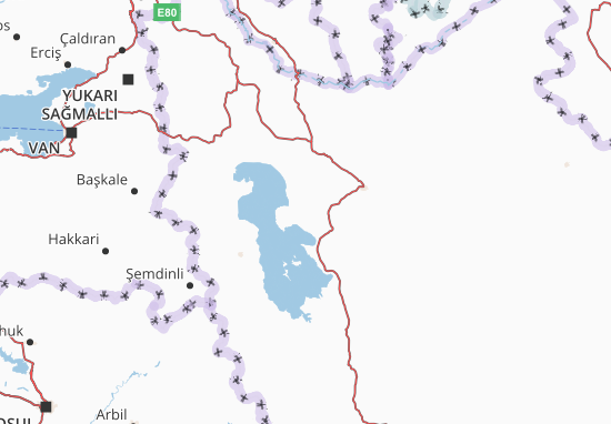Kaart Plattegrond Azarbayjan-e Gharbi