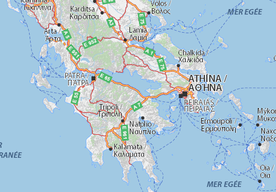Karte Stadtplan Korinthia