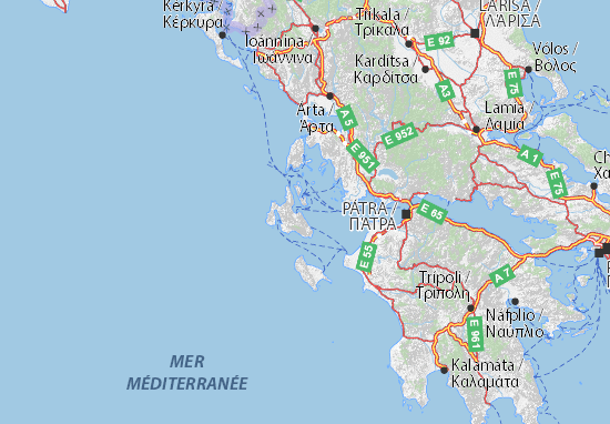 Karte Stadtplan Kefallonia