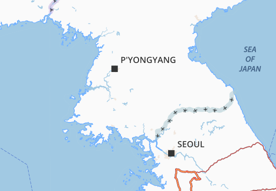 Kaart Plattegrond Hwanghae-Bukto