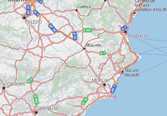 Albacete Map