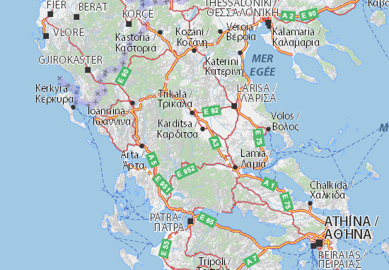 Karte Stadtplan Karditsa