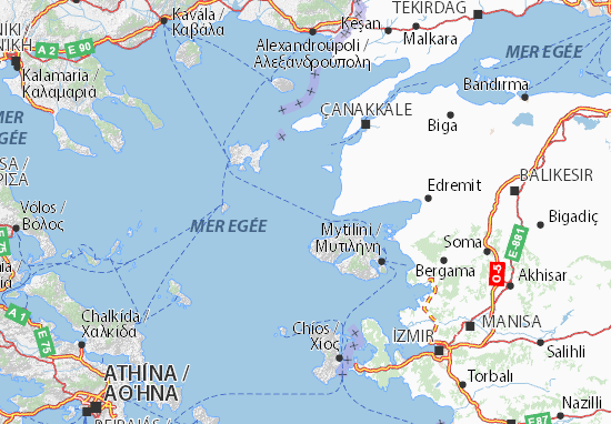 Lesvos Map