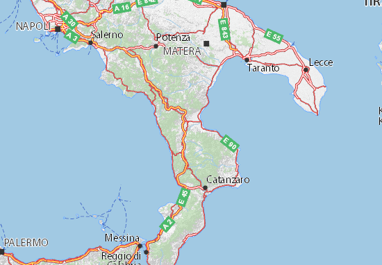 Karte Stadtplan Cosenza