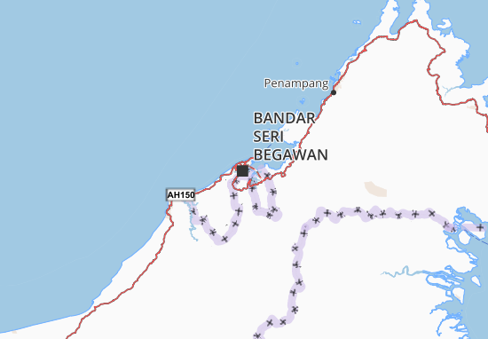 Brunei Muara Map