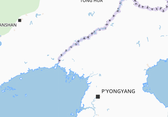 Karte Stadtplan P&#x27;Yongan-Bukto
