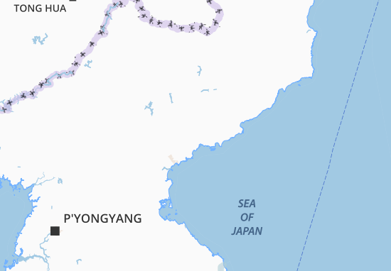 Kaart Plattegrond Hamgyong-Namdo