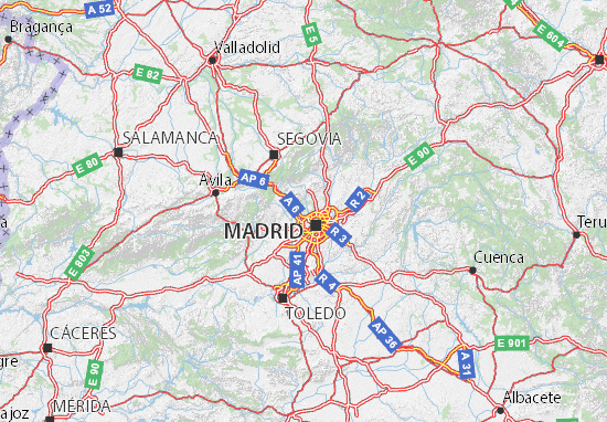 Carte-Plan Comunidad de Madrid