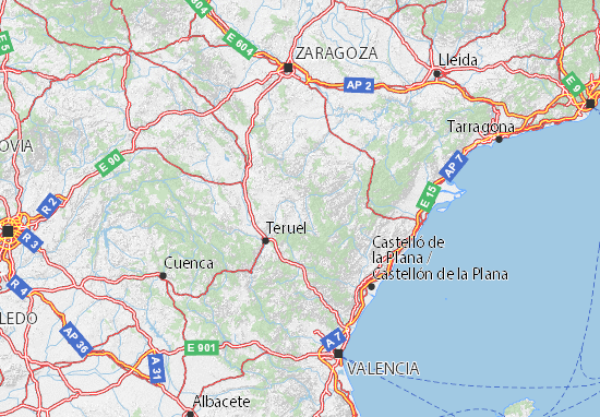Teruel Map