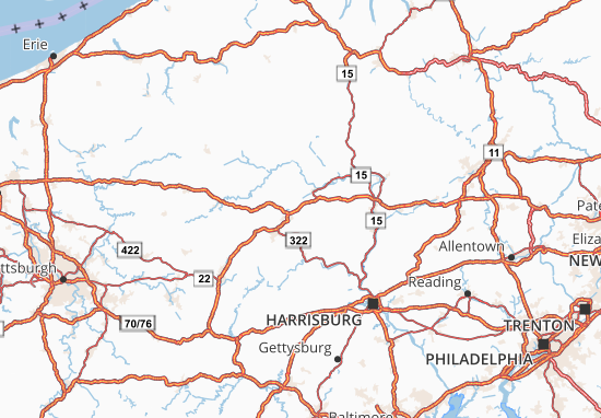 Carte-Plan Pennsylvania