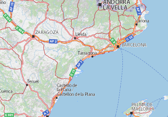Mapa Plano Tarragona