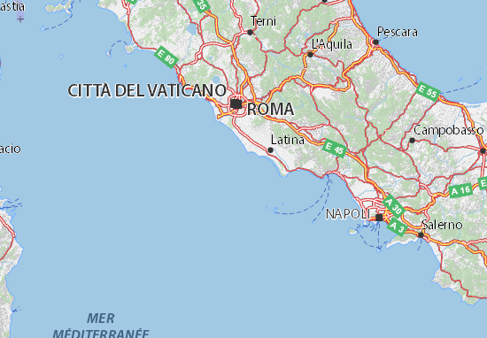 map italie