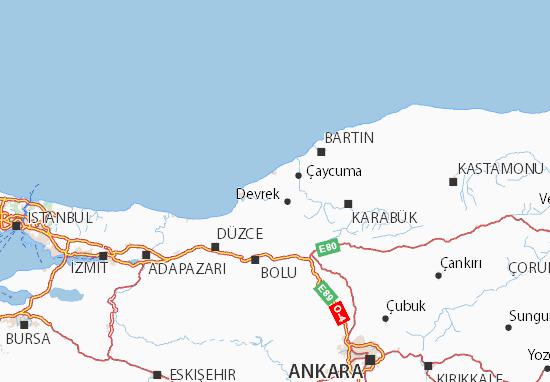 Kaart Plattegrond Zonguldak