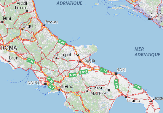 Karte Stadtplan Foggia