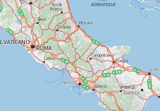 Karte Stadtplan Isernia