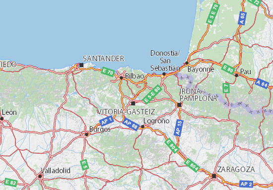 Mapa País Vasco