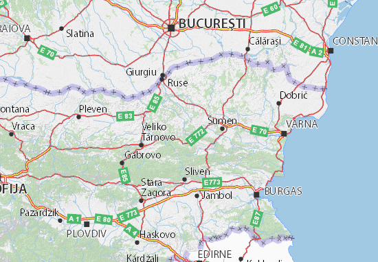 Tărgovište Map