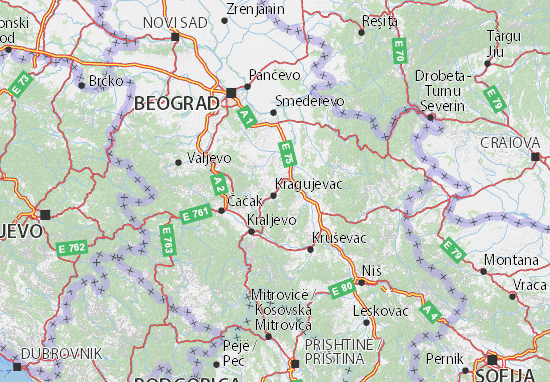 Srbija Map