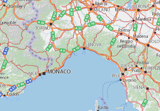 Mapas-Planos Liguria