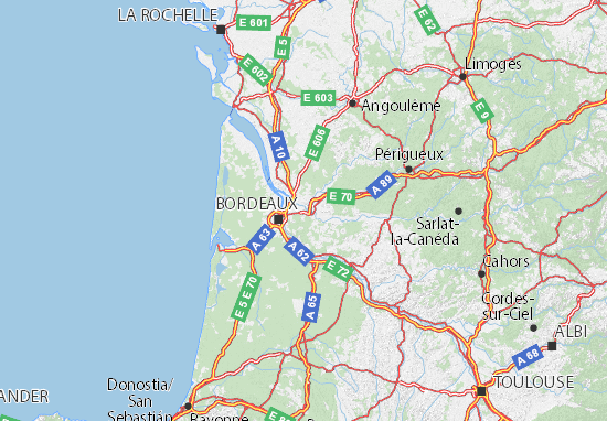 Mapa Gironde