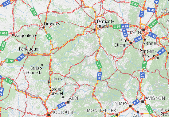Karte Stadtplan Cantal