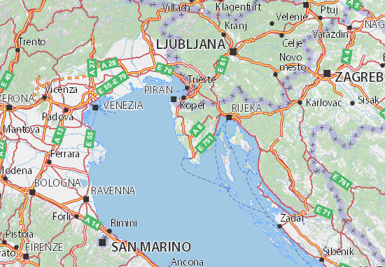 Karte Stadtplan Istarska županija