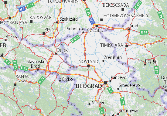 Karte Stadtplan Južnobački okrug