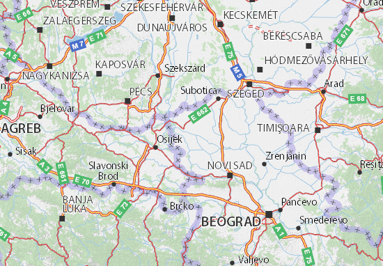 Karte Stadtplan Zapadnobački okrug