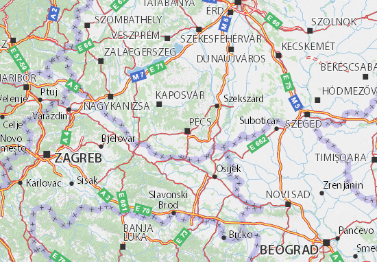 Karte Stadtplan Baranya