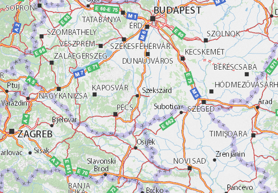 Karte Stadtplan Szekszárd