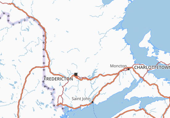 Karte Stadtplan New Brunswick