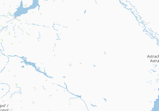 Kaart Plattegrond Kalmykija Respublika