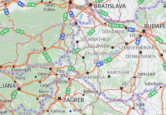 Karte Stadtplan Zalaegerszeg