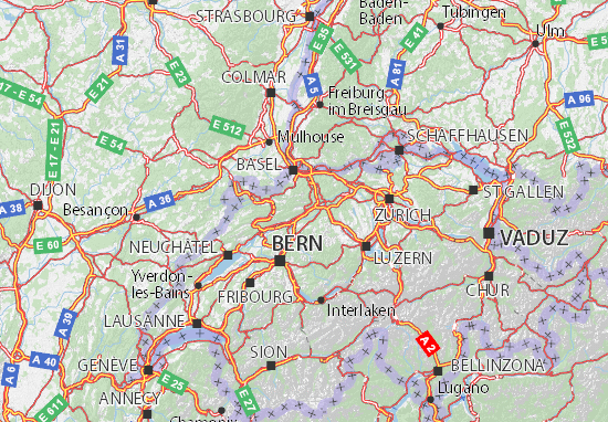 Mapa Plano Solothurn