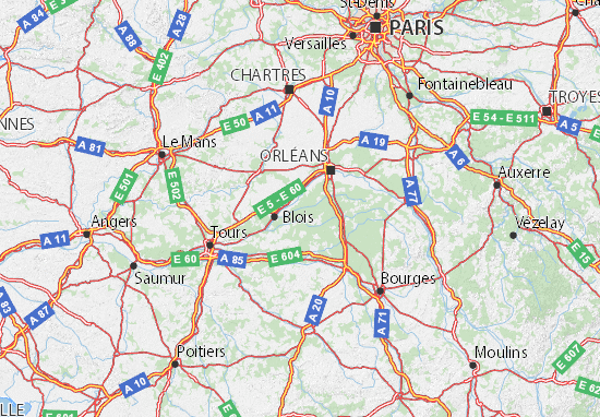 Centre-Val de Loire Map