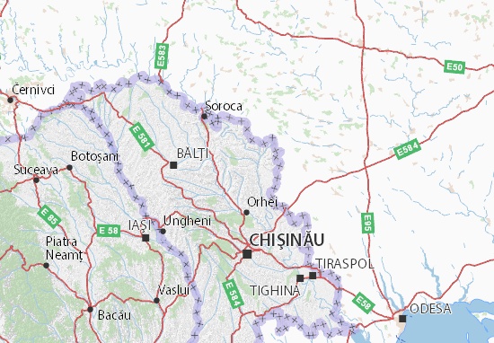 Kaart Plattegrond Rezina