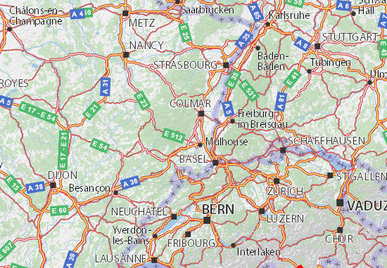Karte Stadtplan Haut-Rhin