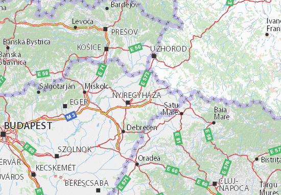 Szabolcs-Szatmár-Bereg Map
