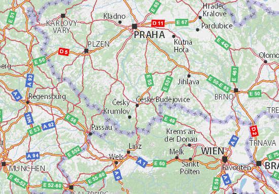 Karte Stadtplan Jihočeský