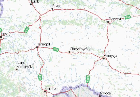 Khmel&#x27;nyts&#x27;ka oblast Map