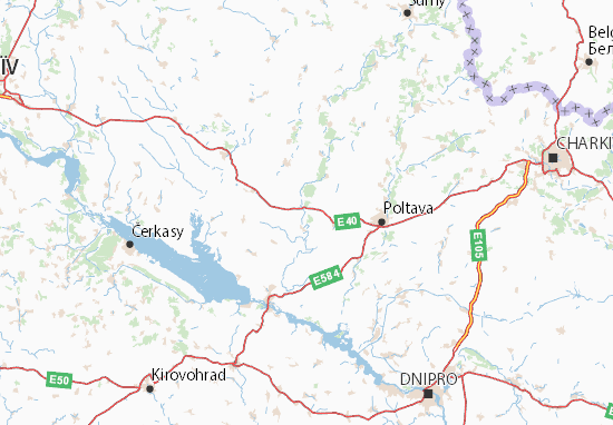 Poltavs&#x27;ka oblast Map