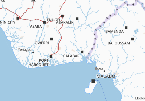 Karte Stadtplan Akwa Ibom