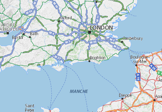 Carte-Plan West Sussex