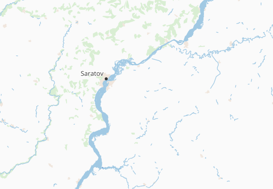 Kaart Plattegrond Saratovskaja oblast&#x27;