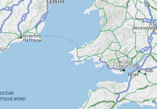 Mapa Pembrokeshire
