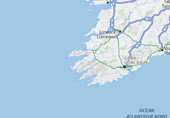 Karte Stadtplan Kerry