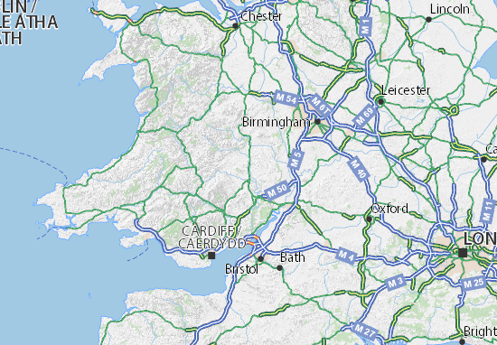 Mapa Herefordshire