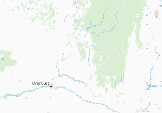 Mapa Orenburgskaja oblast&#x27;